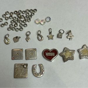 Gamblers Lucky Luck Destiny Fate Charm Bracelet Beads Silver Tone